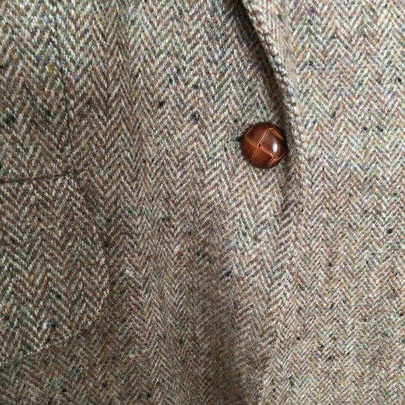Peabody House - Brown Tweed Wool Blend Blazer - Picture 3 of 10